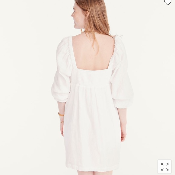 NWT J. Crew Squareneck Soft Gauze Dress - Picture 3 of 9